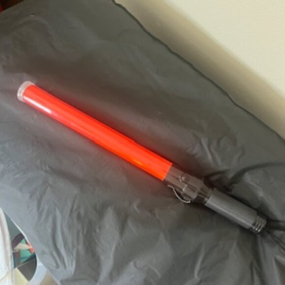 Traffic Safety Wand Red Flashlight Control Baton 21” Long‎ 3 Light Modes - Picture 2 of 10